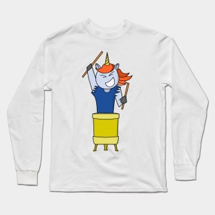 Unicorn drummer Long Sleeve T-Shirt